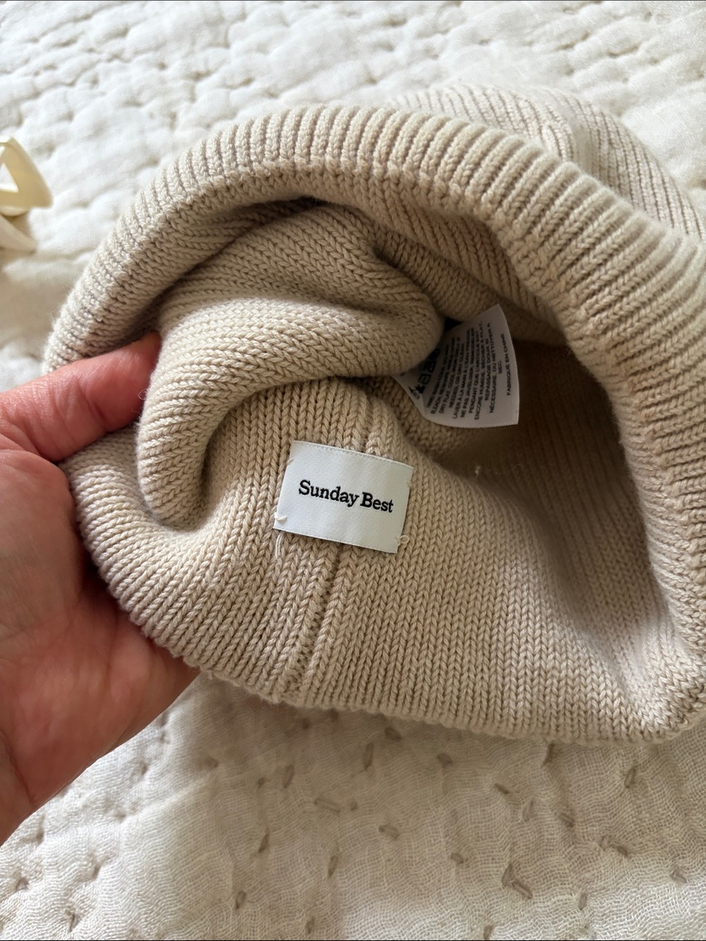 Sunday Best oatmeal Beanie